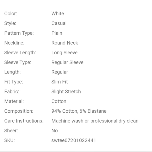 Plus solid form fitted tee - Picture 3 of 4